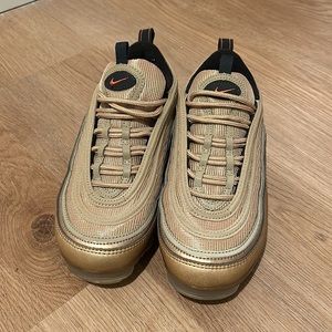 New Nike Gold Air Max Sneakers